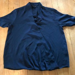 TOP SHOP MATERNITY NAVY BLOUSE SIZE